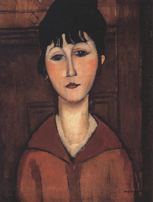 Amedeo Modigliani Ritratto di ragazza or Portrait of a young Woman (mk39) Norge oil painting art